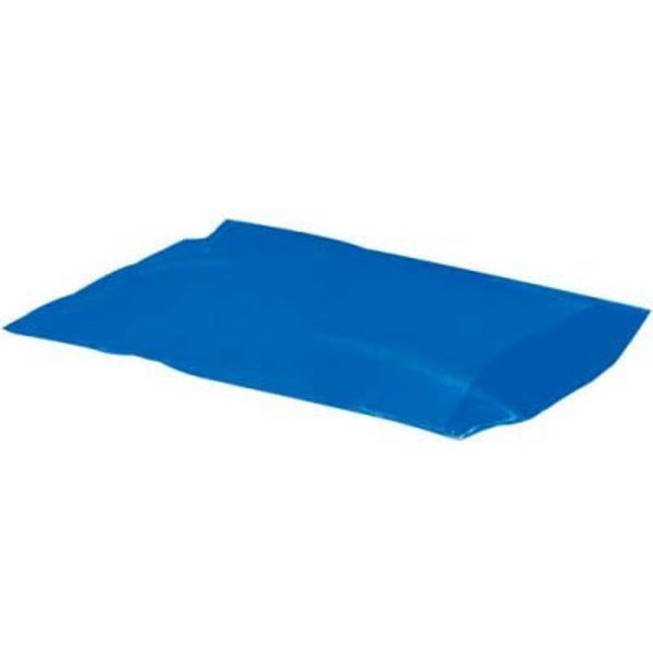 Box Packaging Global Industrial Flat Poly Bags, 6inW x 12inL, 2 Mil, Blue, 1000/Pack PB480BL
